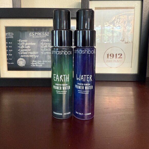 Smashbox Photo Finish Primer Water Duo Earth & Water Scents 3.9 Oz Each Cedarwoo - Picture 1 of 2